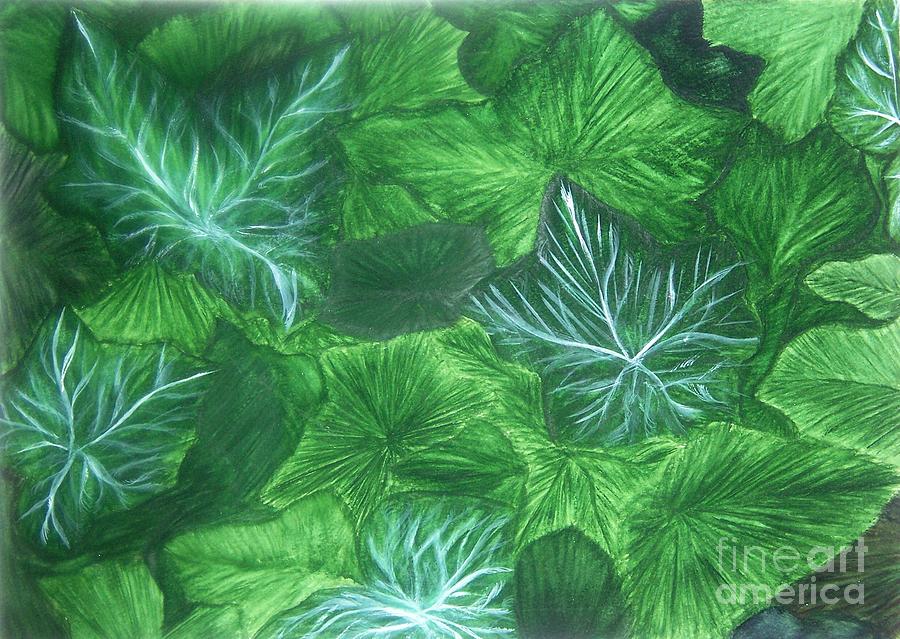 900x639 Ivy Painting By Emily Young - Ivy Painting