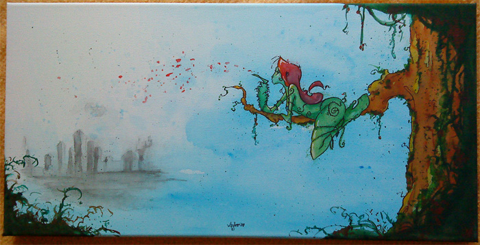 700x358 Ivy Painting By Noahwhyler - Ivy Painting