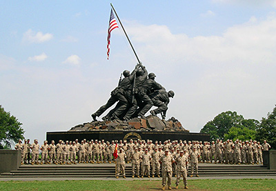 400x277 Hobby - Iwo Jima Flag Raising Painting