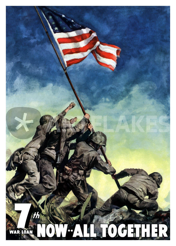 571x800 Raising The Flag On Iwo Jima - Iwo Jima Flag Raising Painting