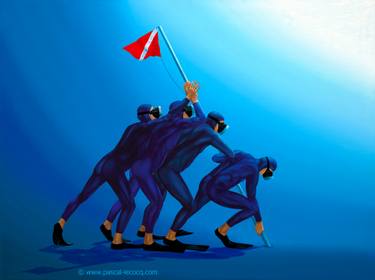 375x280 Iwo Jima Paintings For Sale Saatchi Art - Iwo Jima Painting