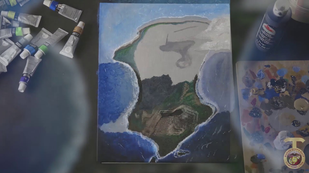 1280x720 Iwo Jima Painting (Short Version) - Iwo Jima Painting