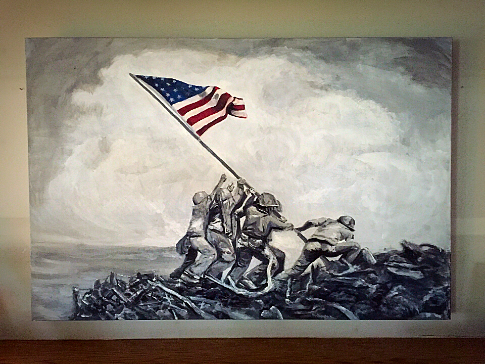 960x720 Iwo Jima Painting On Behance - Iwo Jima Painting