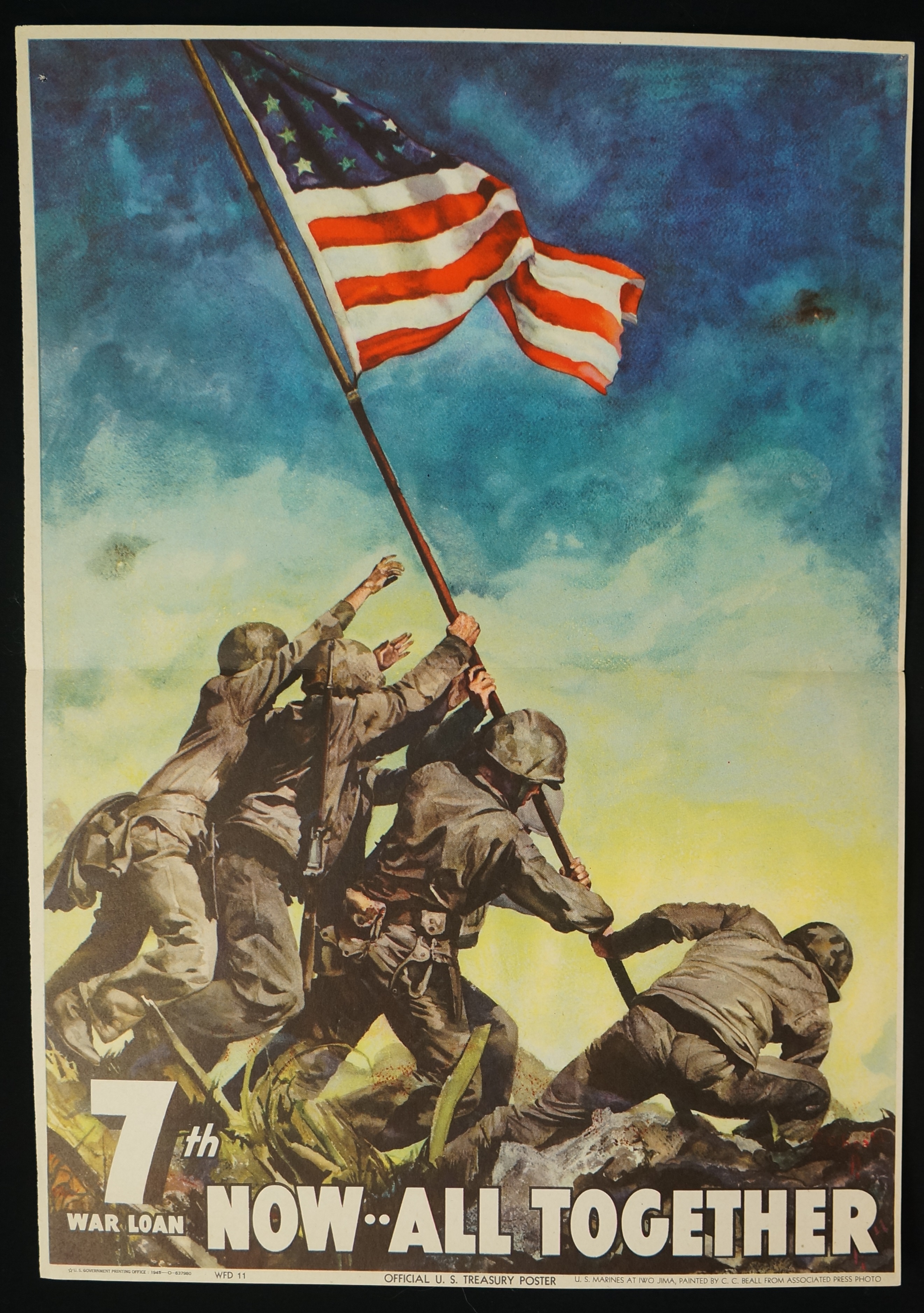 2641x3753 Lot Detail - Iwo Jima Painting