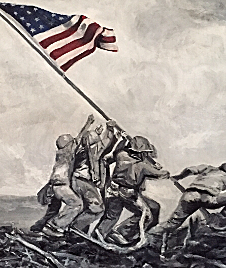 445x528 Megan Morici - Iwo Jima Painting
