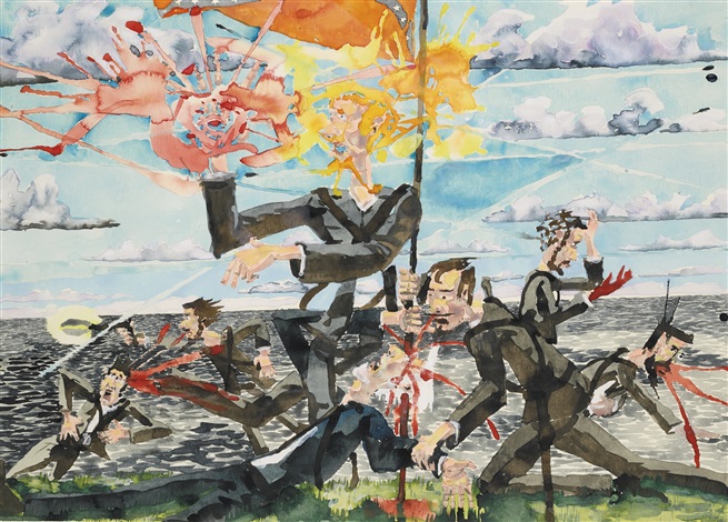 655x470 Where The Boys Are Iwo Jima By Barnaby Furnas On Artnet - Iwo Jima Painting