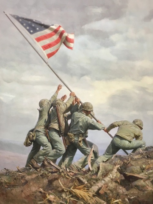 500x664 Iwo Jima Flag Raising Tumblr - Iwo Jima Painting