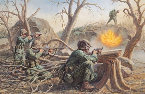 600x391 History Battle For Iwo Jima 1945 - Iwo Jima Painting