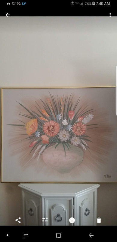 389x800 J.allen Flower Painting - J Allen Painting