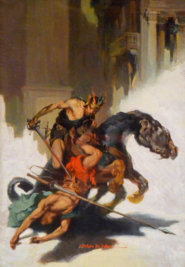 624x900 The Chessmen Of Mars, In Glynn Crain's J. Allen St. John Comic Art - J Allen Painting