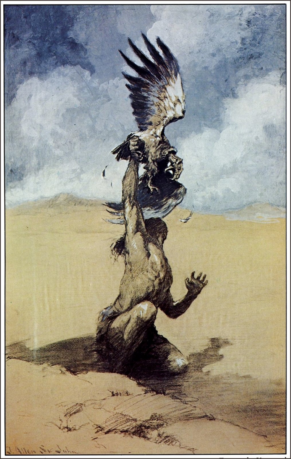 1016x1600 Connections J. Allen St. John And Jeffrey Jones Ragged Claws - J Allen Painting