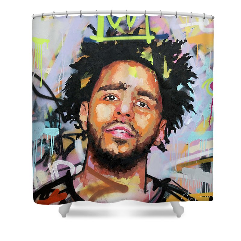 800x800 J Cole Shower Curtain For Sale By Richard Day - J Cole Painting
