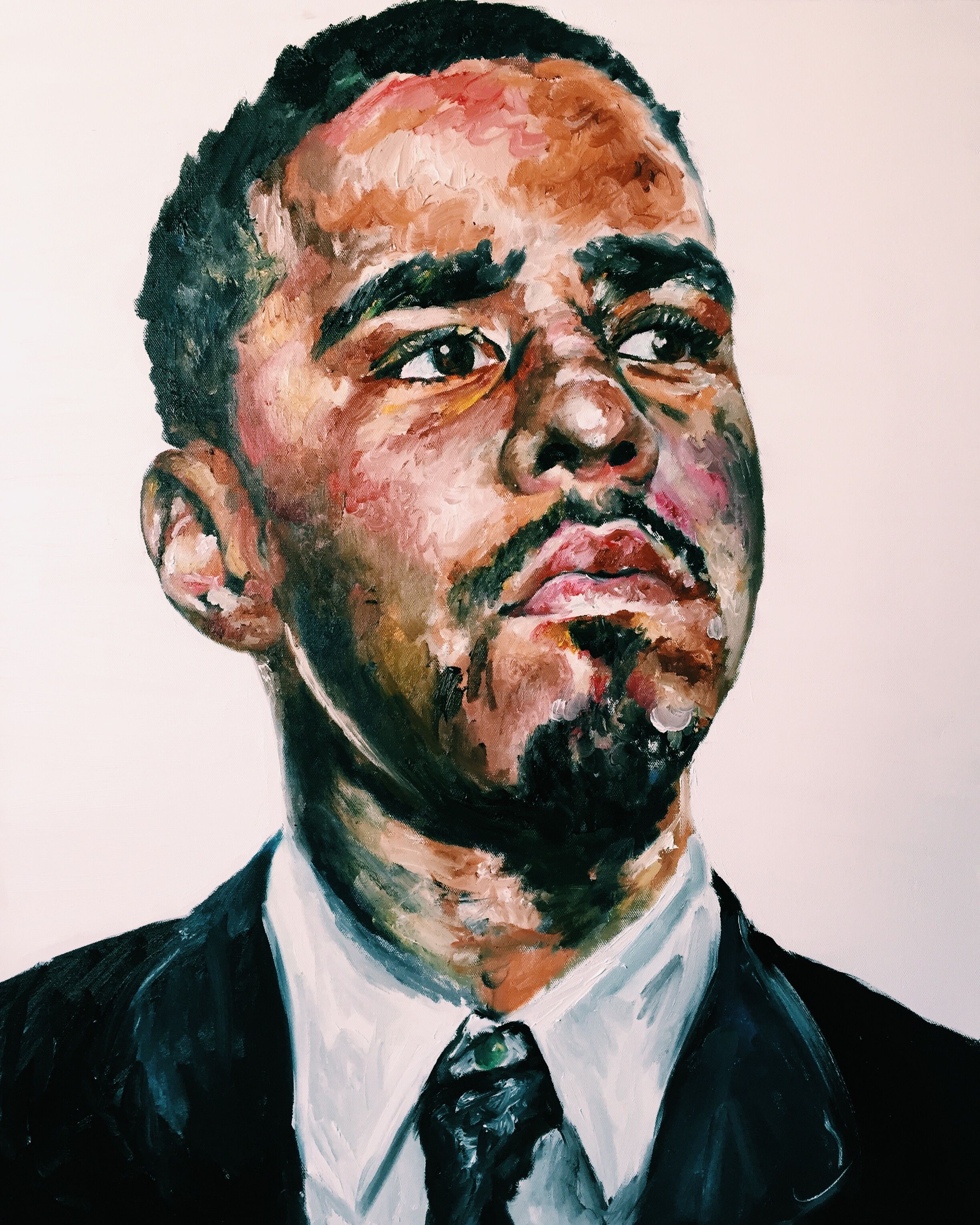 2448x3060 J. Cole (Original Painting) I Want This Art! - J Cole Painting