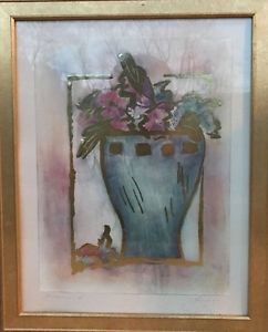 242x300 Joyce Combs Jardiniere Ll Art Print Framed Vase W Flowers Foil - J Combs Painting