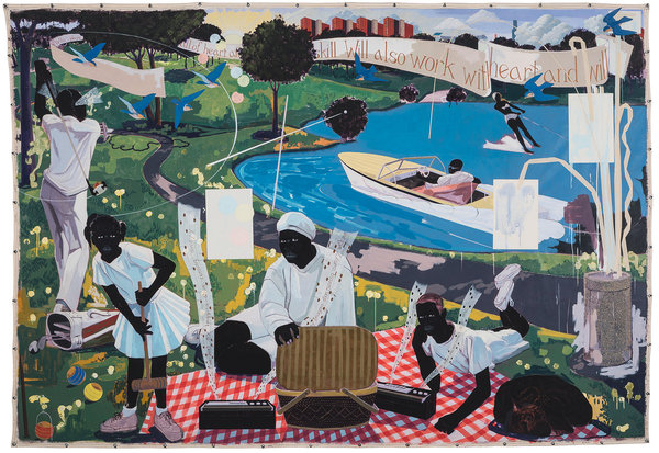 600x413 Sean Combs Is Revealed As Buyer Of Kerry James Marshall Painting - J Combs Painting