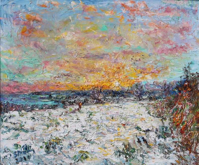 800x663 Michael J Strang The Roundhouse And Capstan Gallery, Sennen Cove - J Michaels Painting