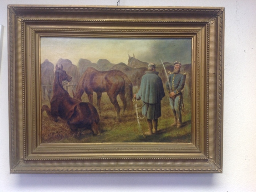 900x673 Oil On Canvas By J.walker Niwot Auction - J Walker Painting