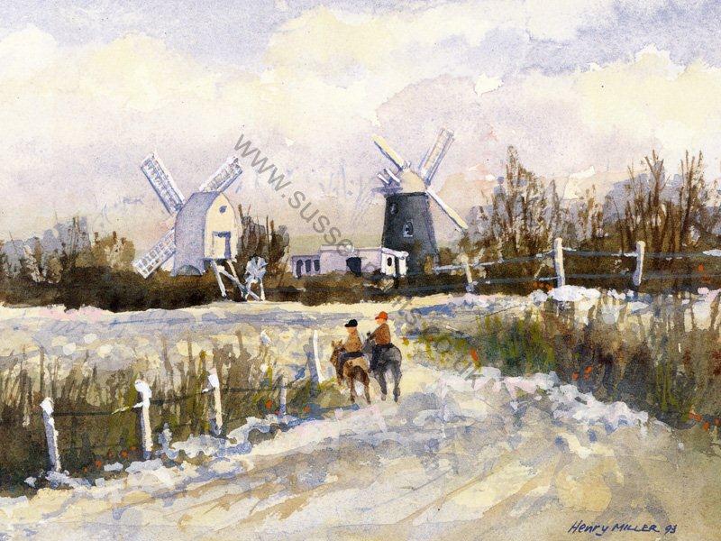 800x600 Jack Amp Jill Winter Print Sussex Prints - Jack And Jill Painting