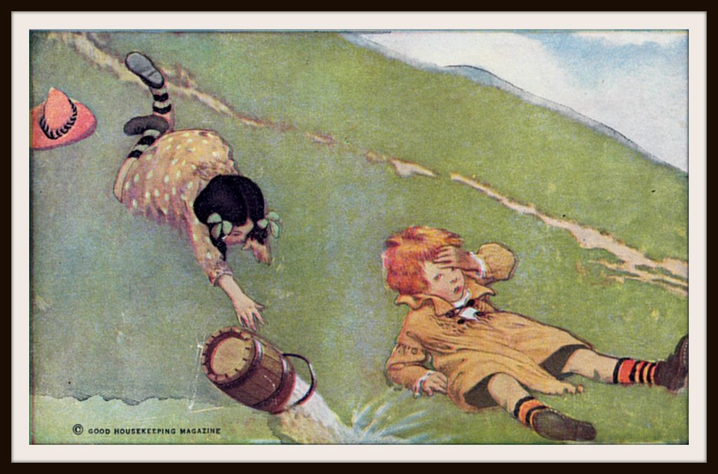 1024x676 Vintage Nursery Art Print Jack And Jill By Jessie Wilcox Smith 8.5 - Jack And Jill Painting