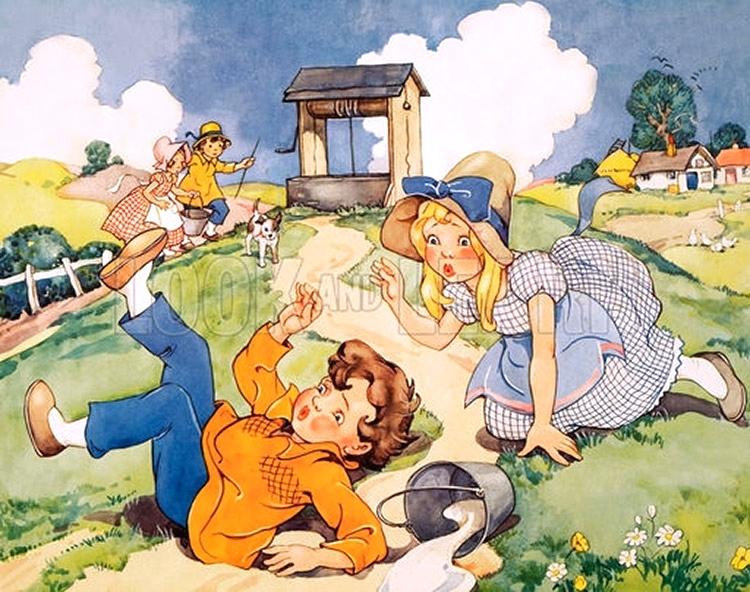 Джек и джил. Jack and Jill. Джек и Джилл сказка. Jack and Jill went up the Hill. Джек и Джилл Олкотт.