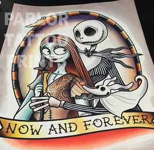 300x292 Original Painting - Jack And Sally Painting