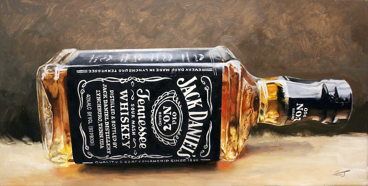 1200x609 Oil Painting Jack Daniels On Behance - Jack Daniels Painting