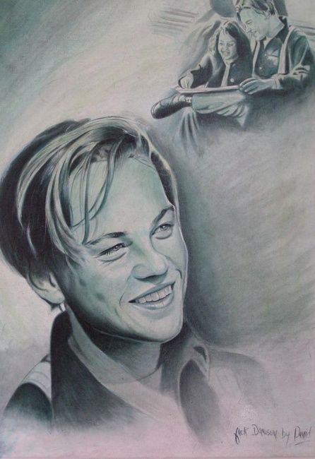 446x650 Jack Dawson (Titanic) (Dadou) - Jack Dawson Painting