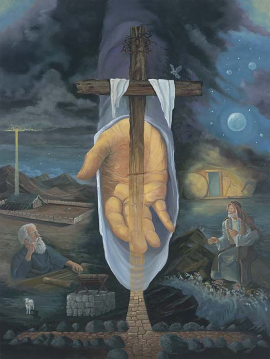 527x700 Come Unto Me 11x14 Framed Print - Jack Dawson Painting