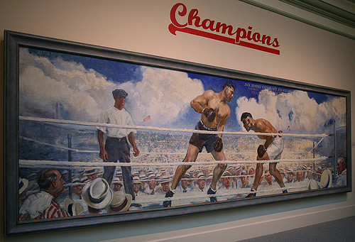 500x341 Dempsey Willard Fight Dempsey Willard Fight Jack - Jack Dempsey Painting