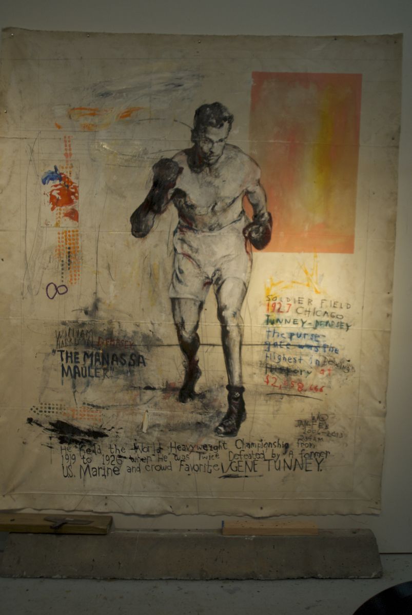803x1200 Boxers William Quigley Art - Jack Dempsey Painting