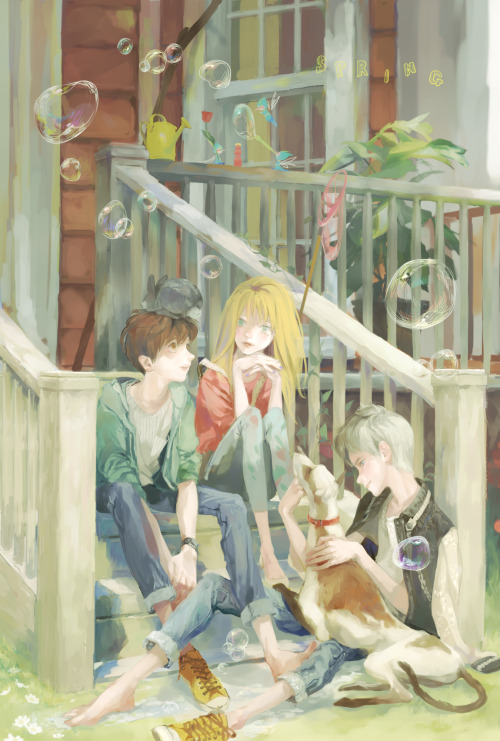 500x741 Guardians Sophie Tumblr - Jack Frost Painting