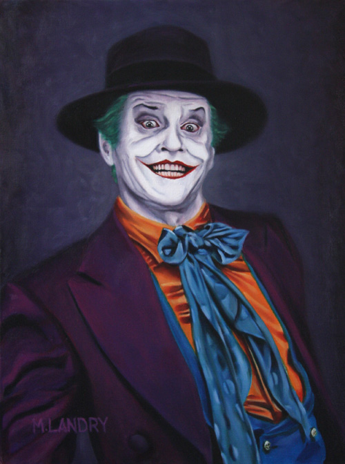 Jack Nicholson As The Joker By Malbat77 - Jack Nicholson Joker Painting. 