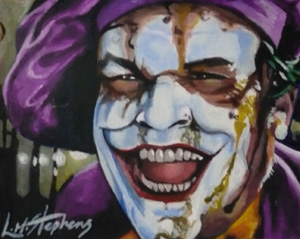 300x239 Jack Nicholson As The Joker By Sullen Skrewt - Jack Nicholson Joker Painting