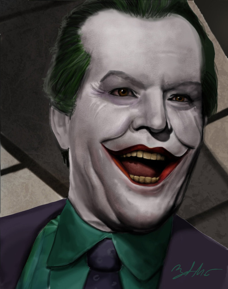 795x1006 Joker (Jack Nicholson) By Mightygodofthunder - Jack Nicholson Joker Painting