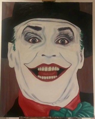 318x400 The Joker Art - Jack Nicholson Joker Painting