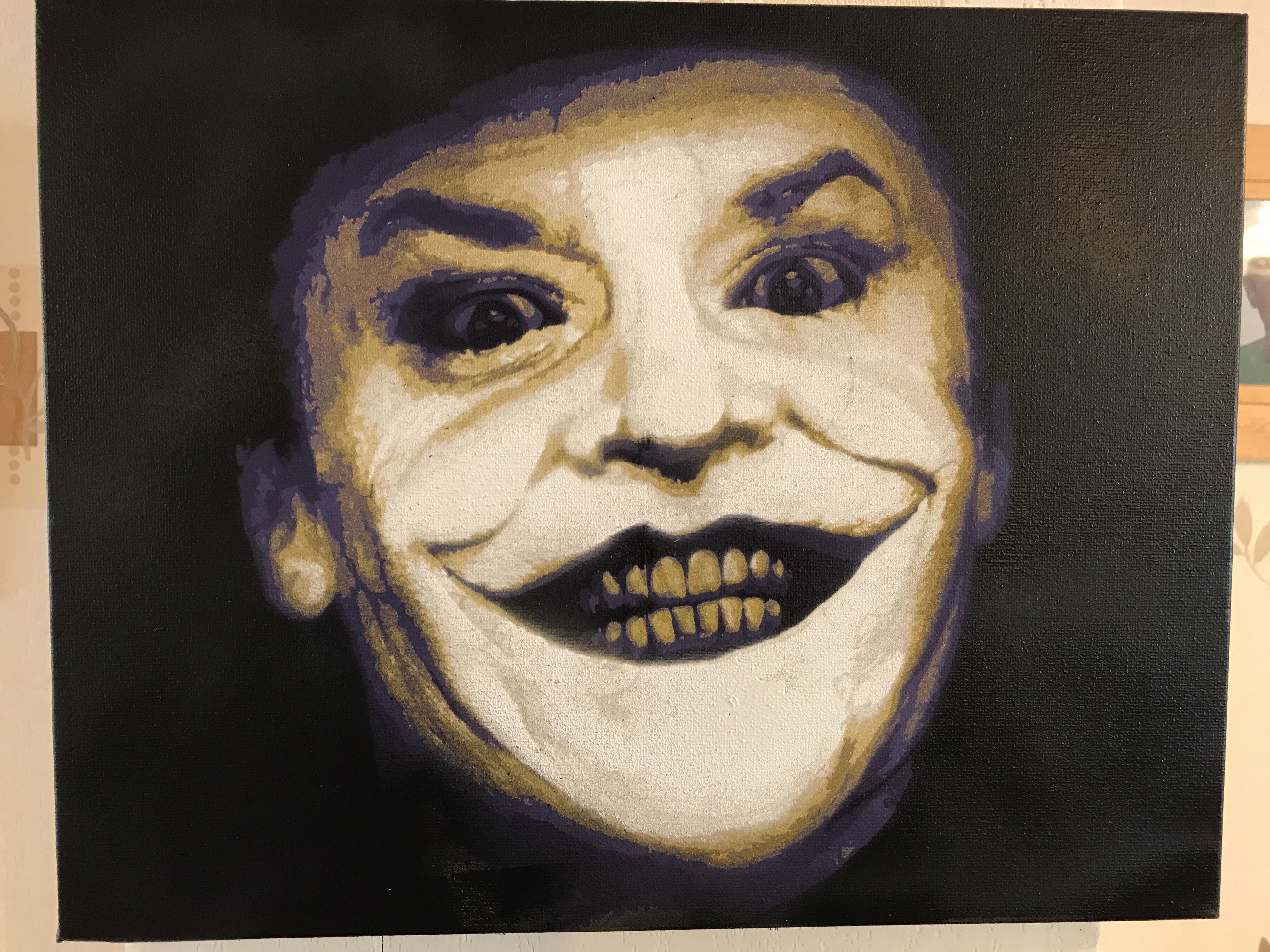 4032x3024 Fanmade My Spray Painted Version Of Jack Nicholson's Joker - Jack Nicholson Joker Painting