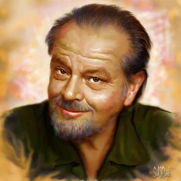 600x600 Jack Nicholson By Soulofdavid - Jack Nicholson Painting