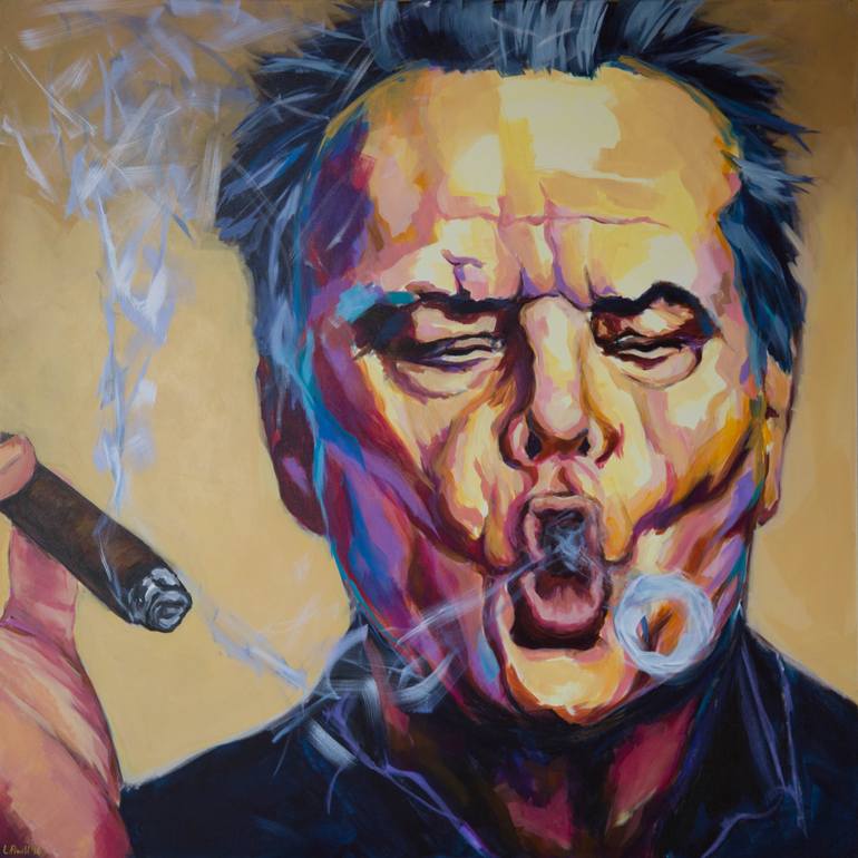 770x770 Saatchi Art Jack Nicholson Painting By Lena Piwitt - Jack Nicholson Painting