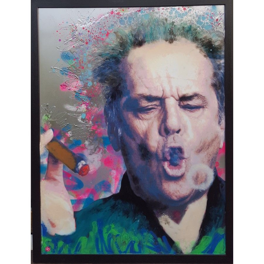 900x900 Jack Nicholson Jack Is Back Ex Tax Artist - Jack Nicholson Painting
