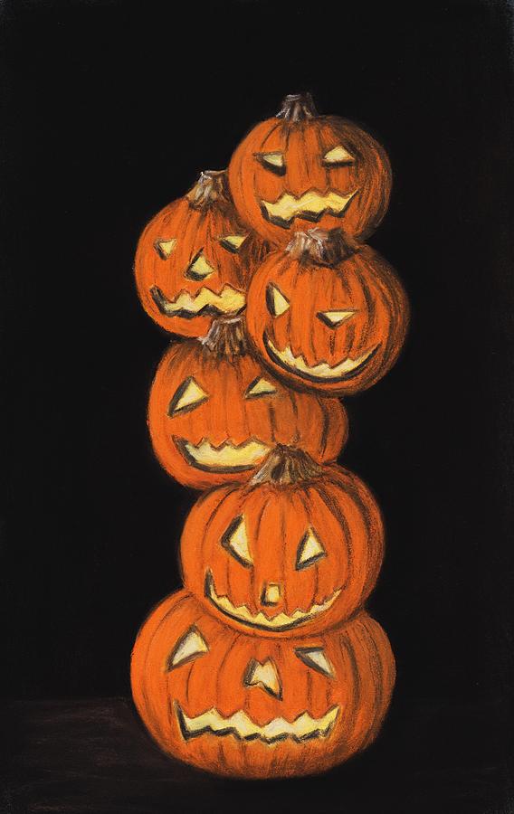 568x900 Jack O Lantern Painting By Anastasiya Malakhova - Jack O Lantern Painting