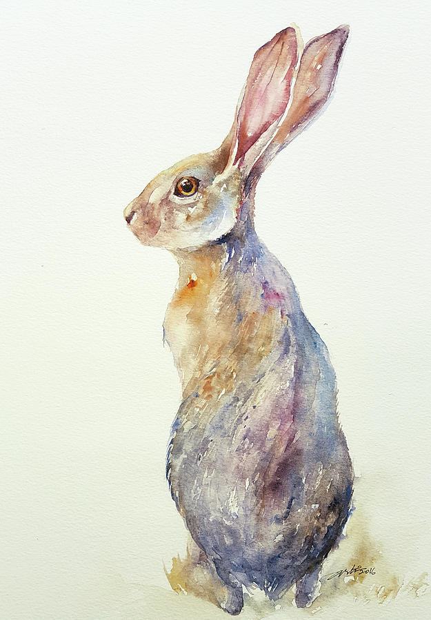 625x900 Jack Rabbit Painting By Arti Chauhan - Jack Rabbit Painting