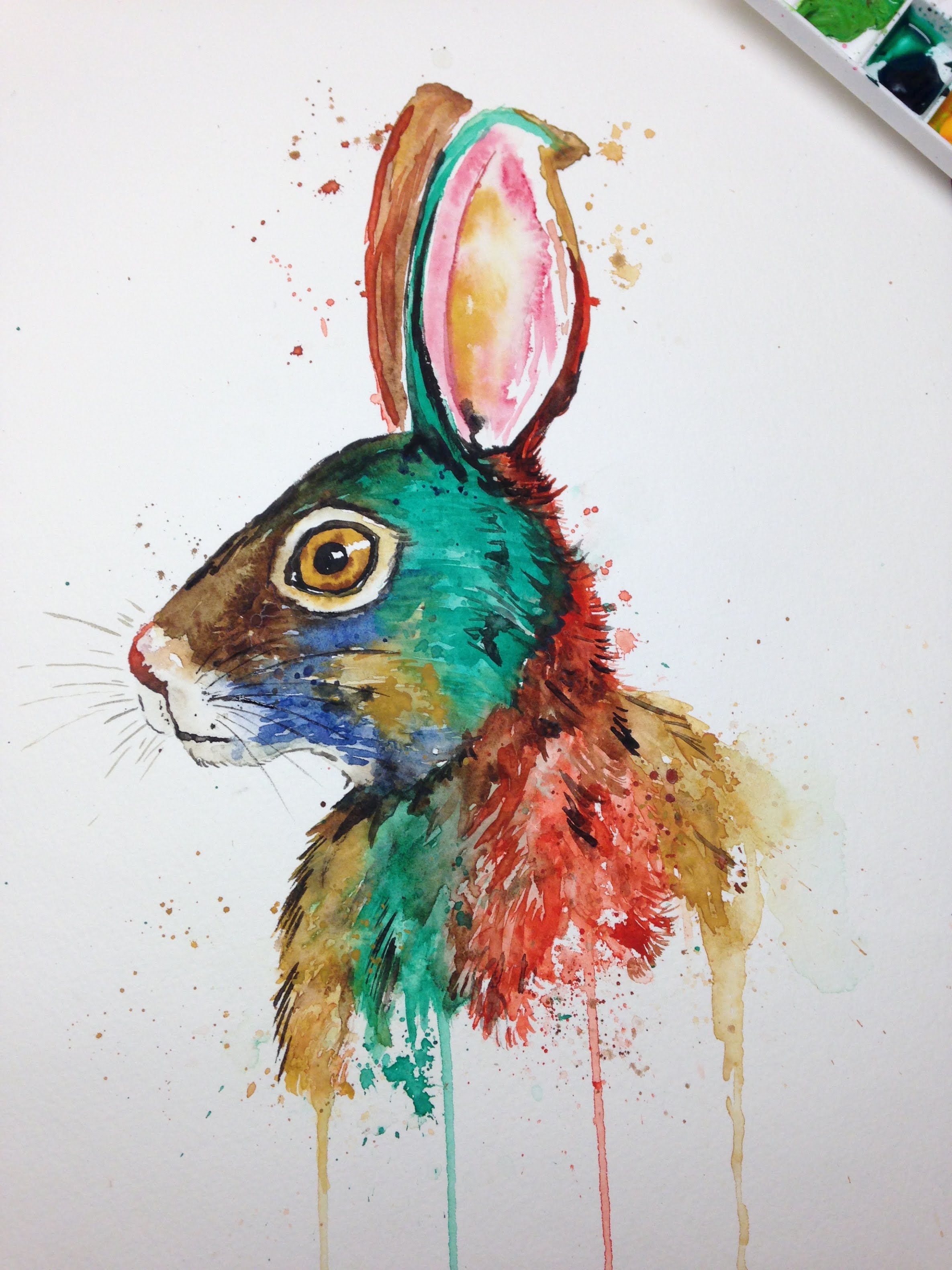 2370x3160 Time Lapse - Jack Rabbit Painting