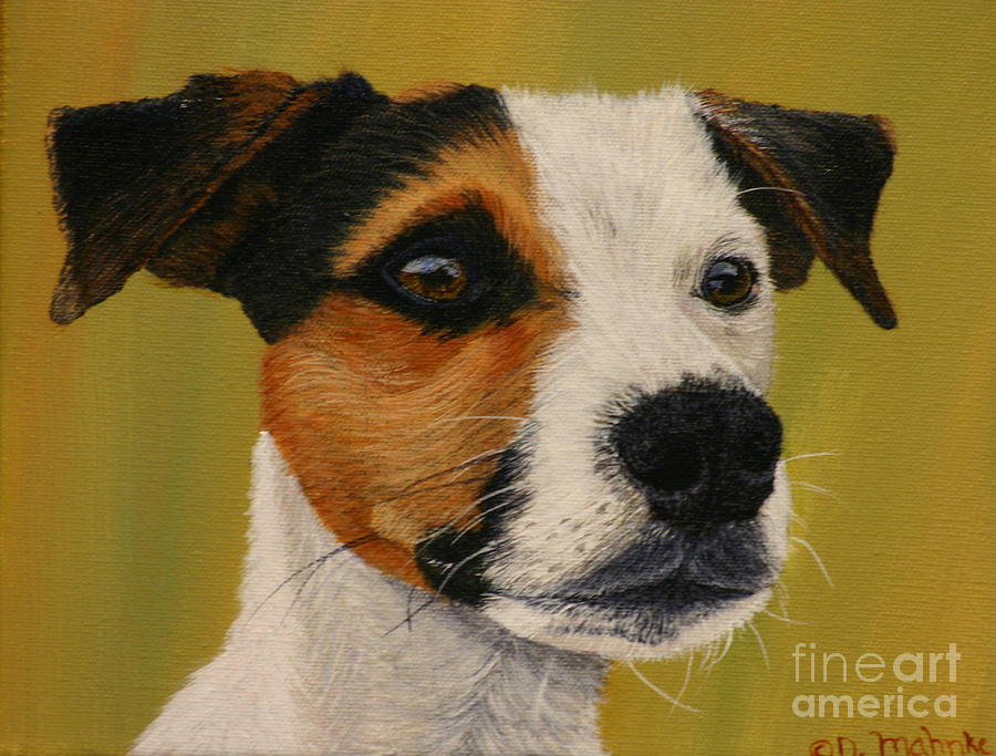 900x683 Jack Russell Painting By Diana Mahnke - Jack Russell Painting