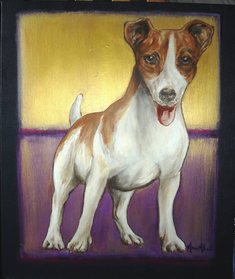 770x917 Saatchi Art Jackie. Portrait Of A Jack Russell. Painting By Ann - Jack Russell Painting
