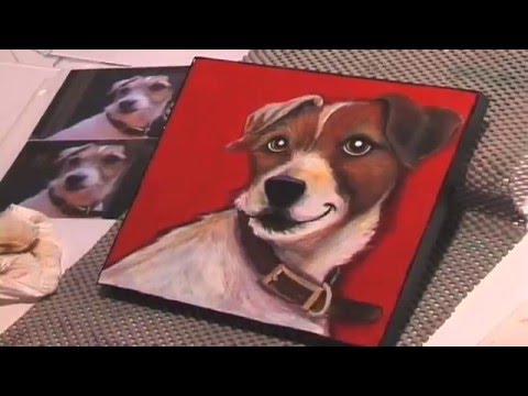 480x360 Pet Portrait Acrylic Painting Of A Jack Russell Terrier Name - Jack Russell Terrier Painting