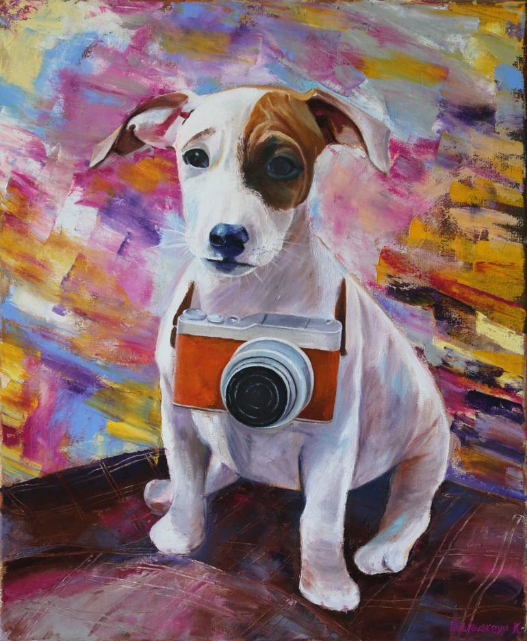 770x936 Saatchi Art Jack Russell Terrier Martin Painting By Katerina - Jack Russell Terrier Painting