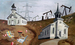 300x183 Pump Jack Paintings Fine Art America - Jack Sanders Painting