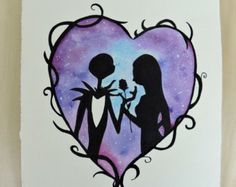 236x187 The Nightmare Before Christmas Scrapbook Kit! Jack Skellington - Jack Skellington And Sally Painting