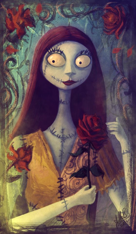 560x960 El Mundo De Jack Y Sally Anime - Jack Skellington And Sally Painting