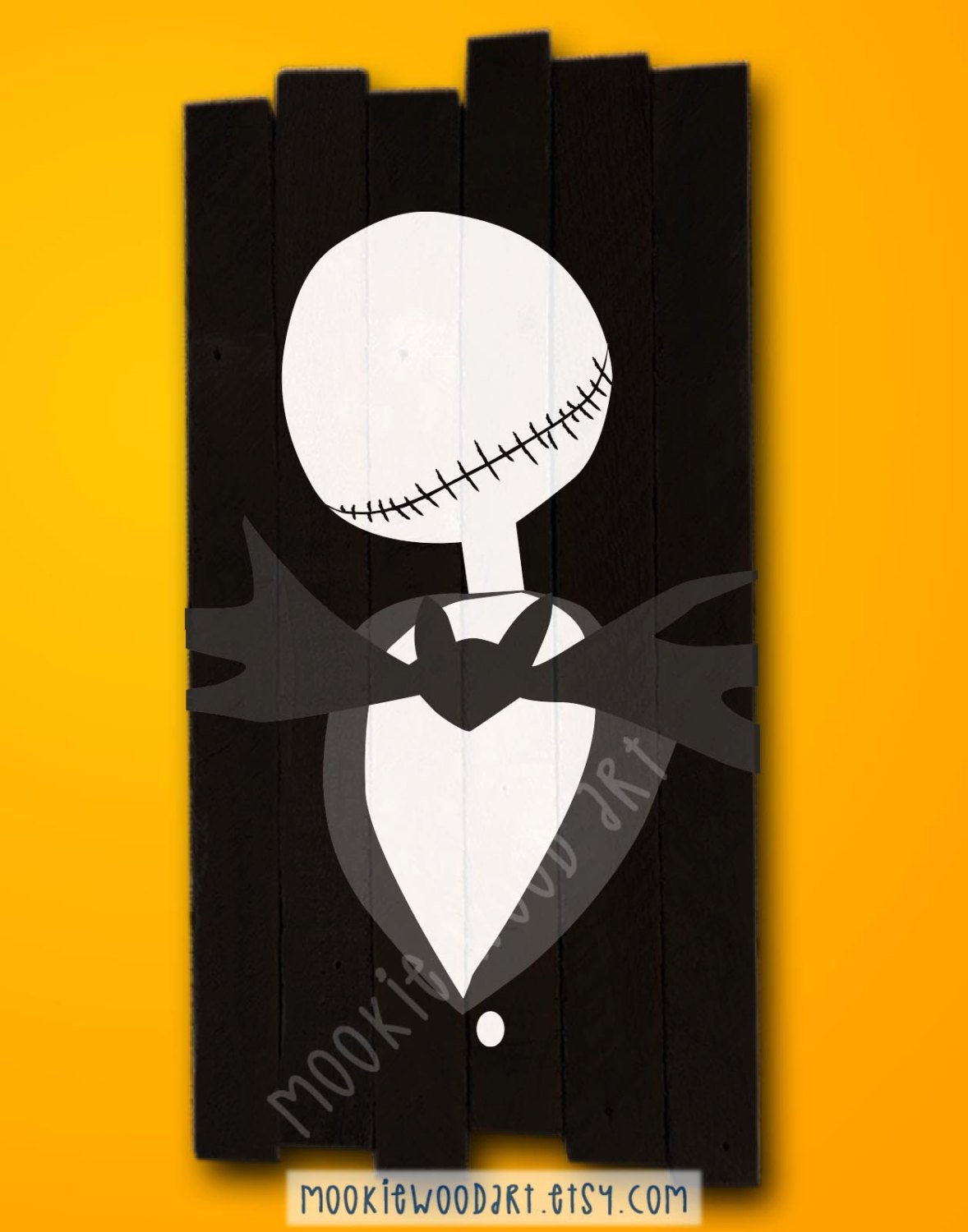 1178x1500 Jack Skellington Painting On Reclaimed Wood - Jack Skellington Painting